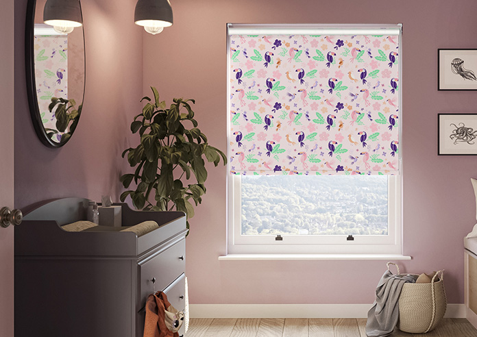 Paradise (Blackout), Blush - Twist&Fit Roller Blind - Image 3
